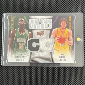 2009-2010 Upper Deck Dual Game Materials Kevin Garnett - Pau Gasol NBA