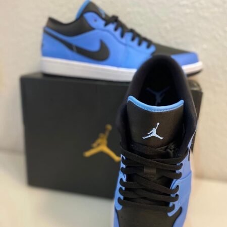 Jordan 1 Low University Blue Black Sneakers