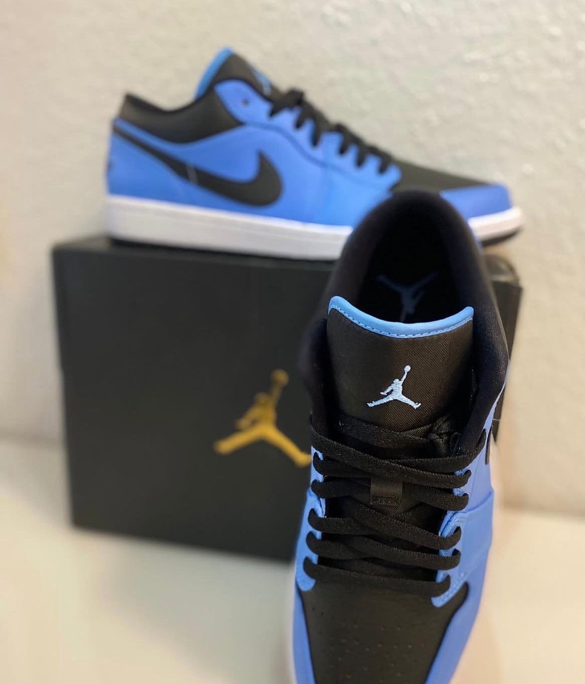 Jordan 1 Low University Blue Black Sneakers