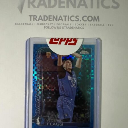 2025-26 Topps Chrome Cooper Flagg RC Blue X-Fractor Rookie #251 Mavericks