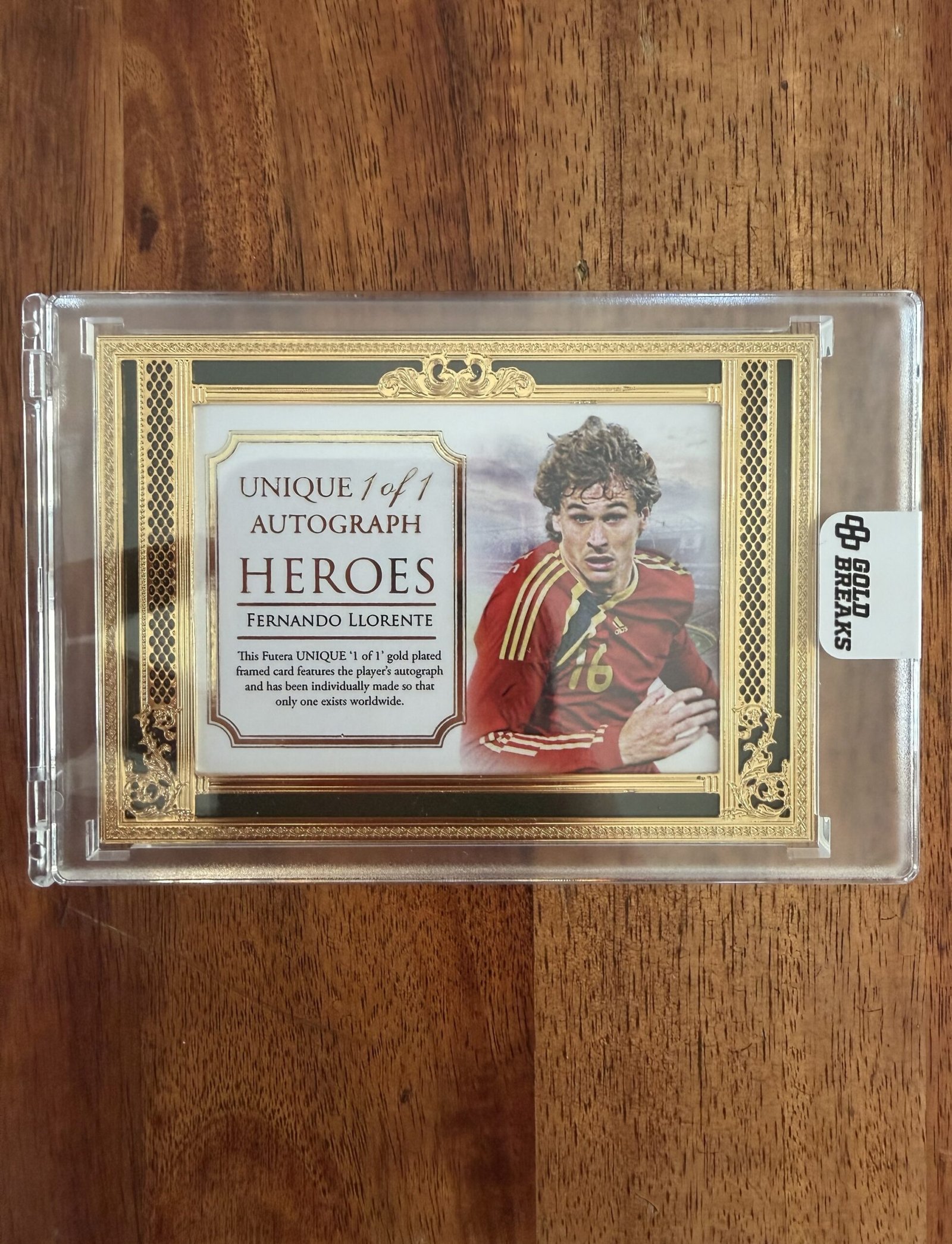 1 Of 1 Topps Futera Heroes 24k Gold Fernando Llorente On Card Auto Autograph 1/1