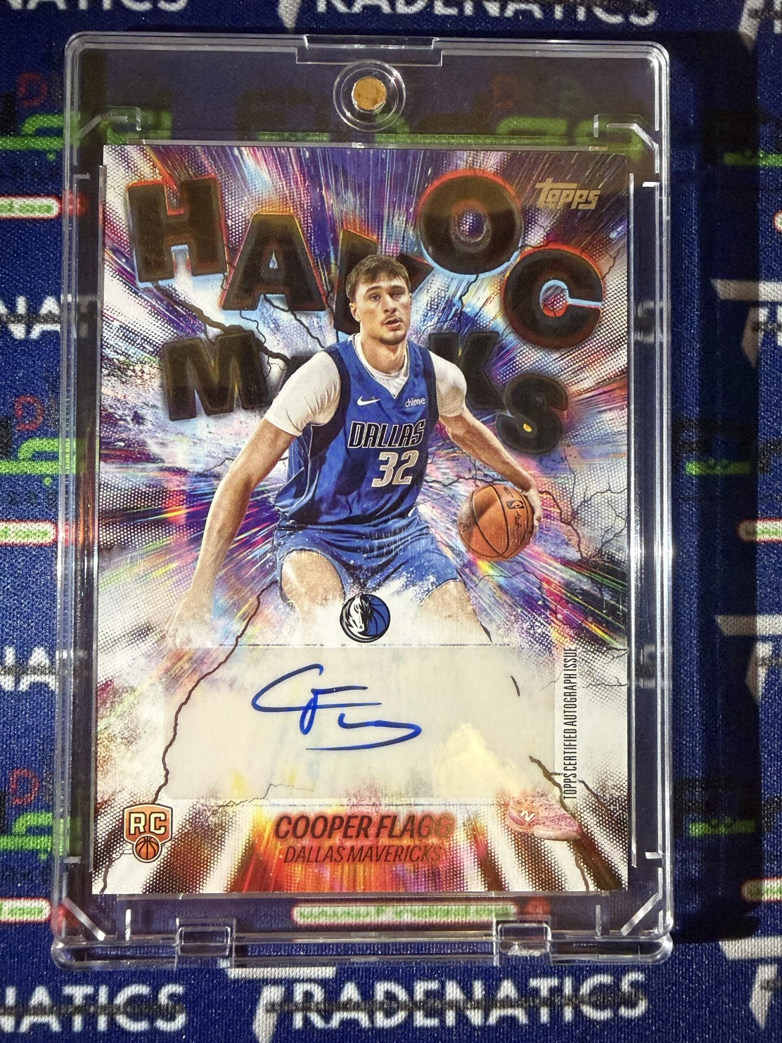 2025-26 Topps Cooper Flagg #HM-CF Havoc Marks Rookie RC Auto Mavericks NBA MVP