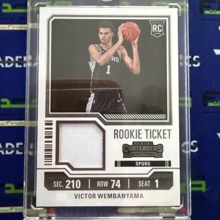 2023-24 Panini Contenders - Rookie Ticket Patch Victor Wembanyama RC #RTS-WEM