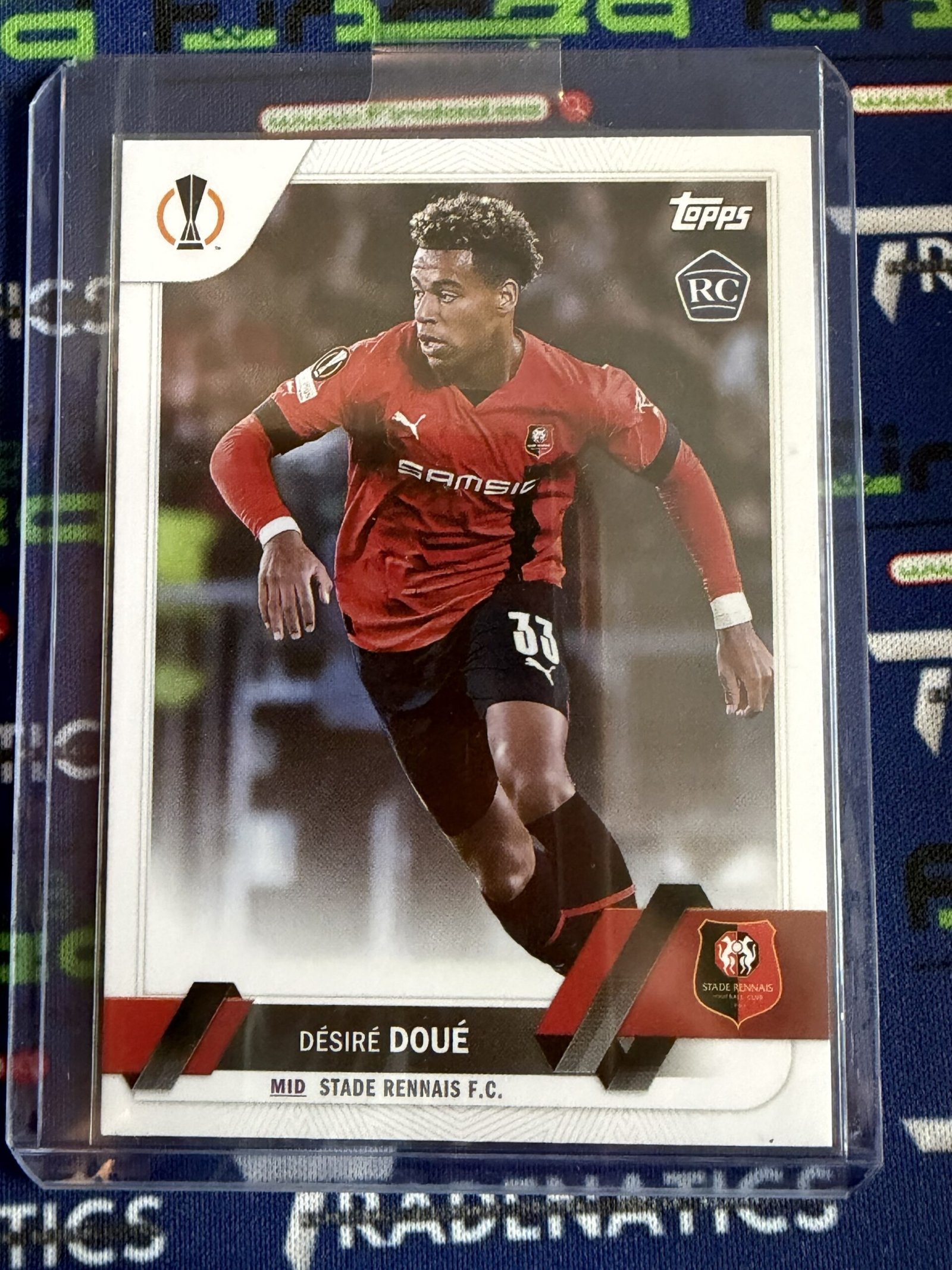 2022-23 Topps Chrome UEFA Club Competitions - Desire Doue #48 RC Rookie PSG