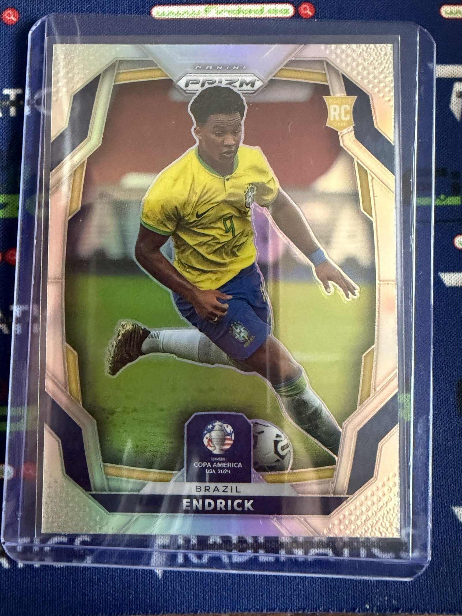 2023/24 Panini Prizm Copa America Silver Refrector Endrick #24 Rookie RC