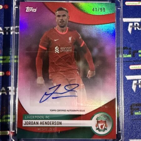 Jordan Henderson Auto /99 Liverpool Fc 2023/24 Topps Team Set