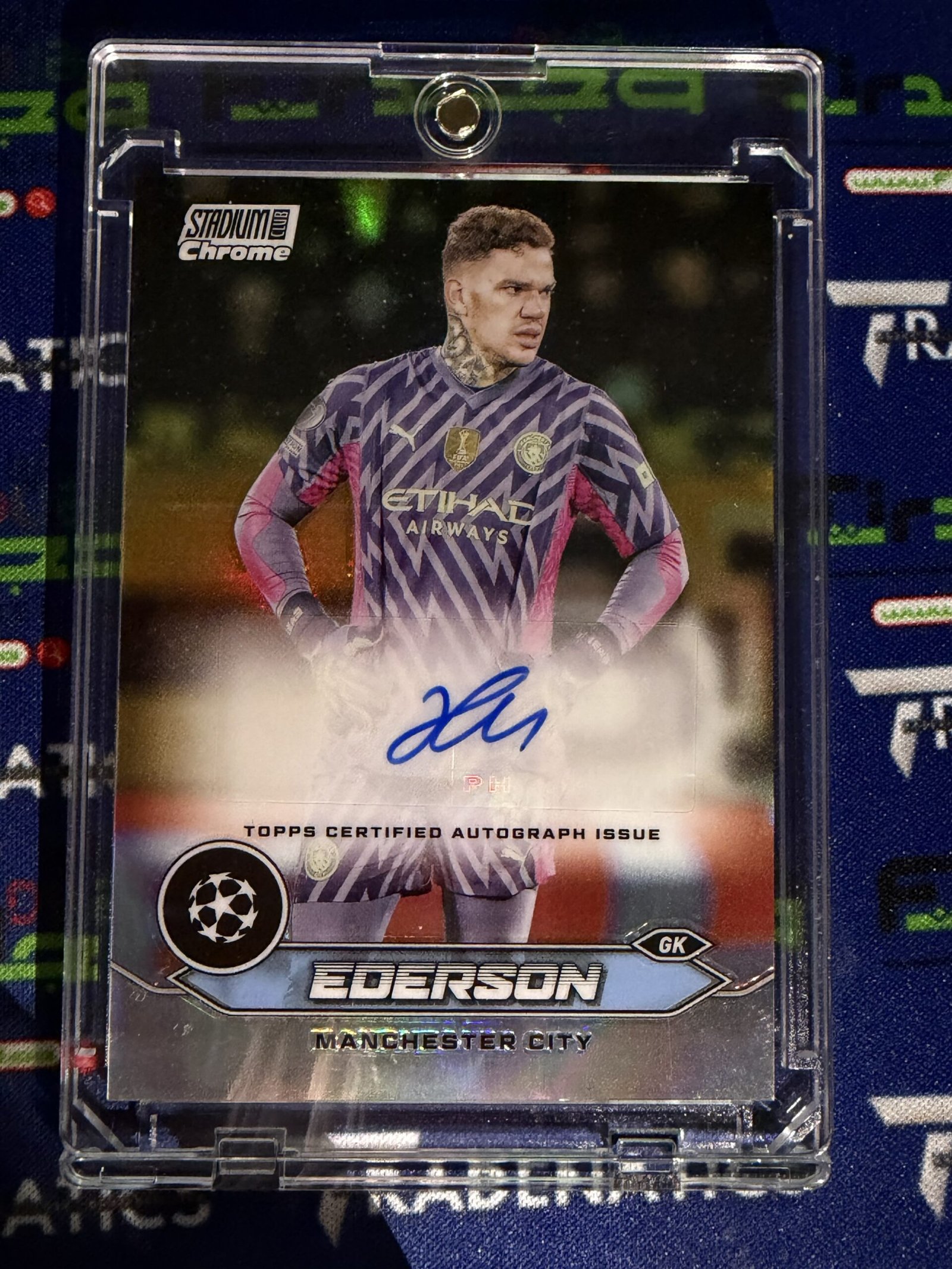2023-24 Topps Stadium Club Chrome UEFA - Ederson - Chrome Refractor Auto #CA-ED