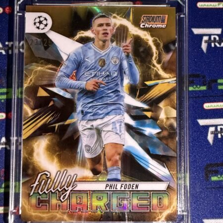 2023-24 Topps Stadium Chrome Phil Foden /25 Fully Charged Manchester City #FC-PF