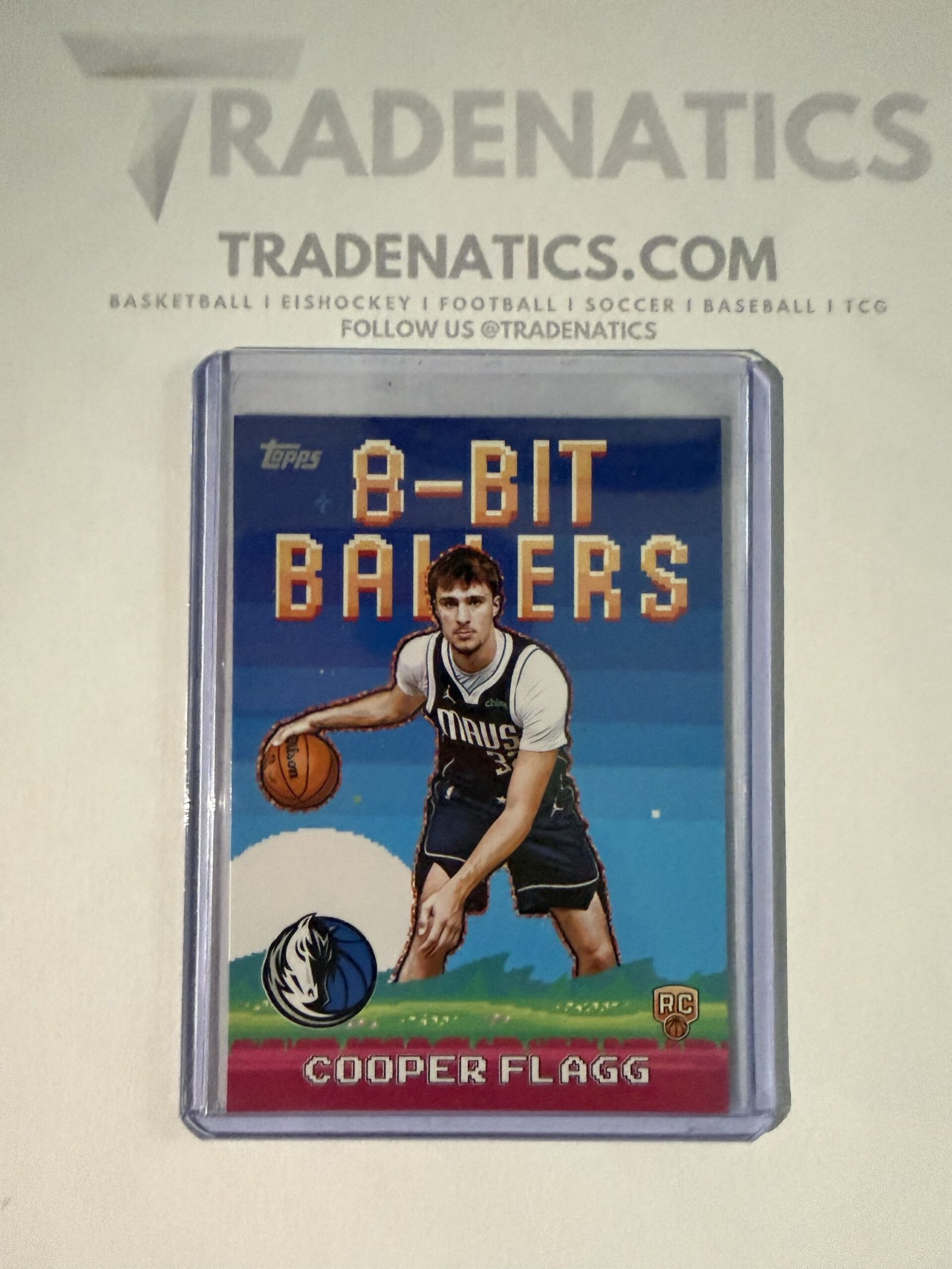 Cooper Flagg Topps Basketball 8 Bit Ballers Dallas Mavericks Rookie Card RC NBA