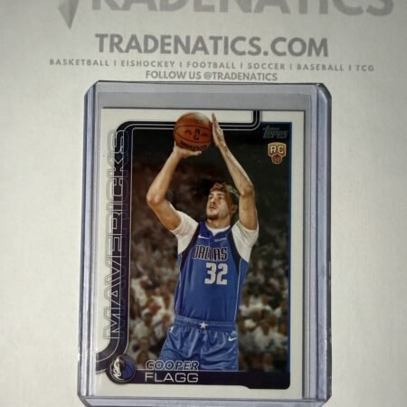 Cooper Flagg Topps Basketball Base Rookie Card RC 201 Dallas Mavericks NBA MVP