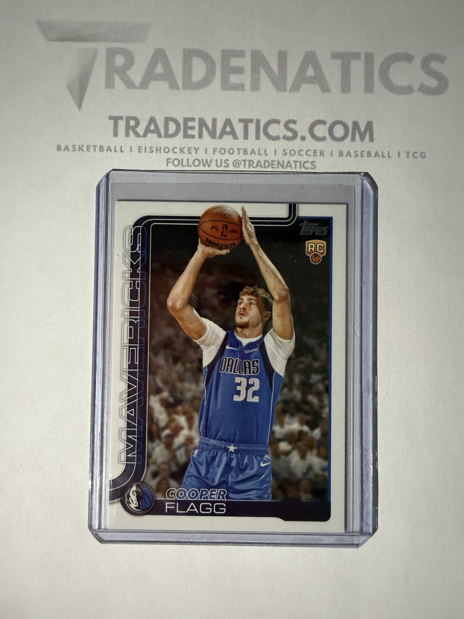 Cooper Flagg Topps Basketball Base Rookie Card RC 201 Dallas Mavericks NBA MVP