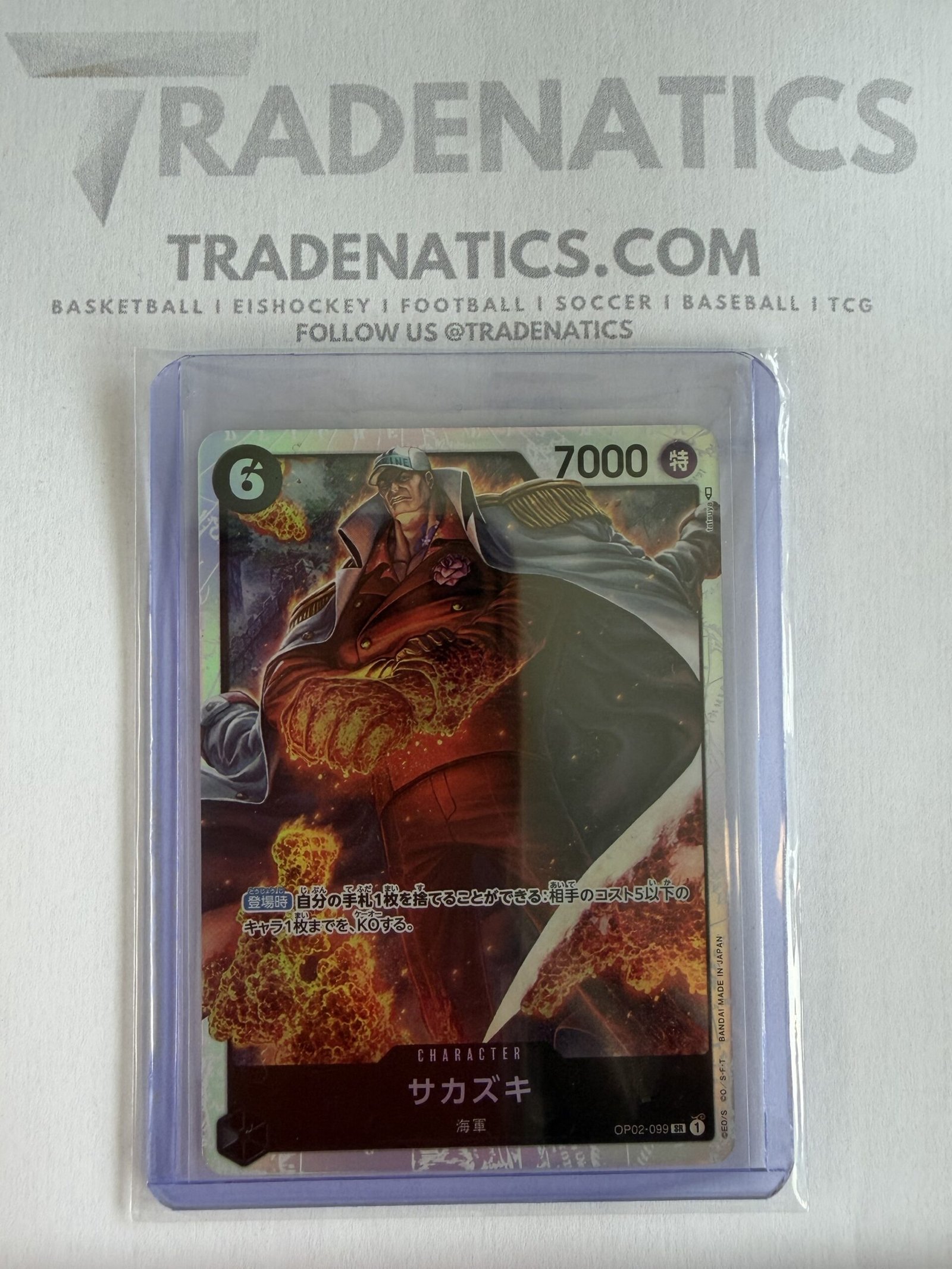 ONE PIECE Card game Sakazuki Akainu OP02-099 Super Rare NEU Japanese