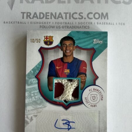 Topps FC Barcelona 125th Anniversary Lamine Yamal Auto Relic 10/50