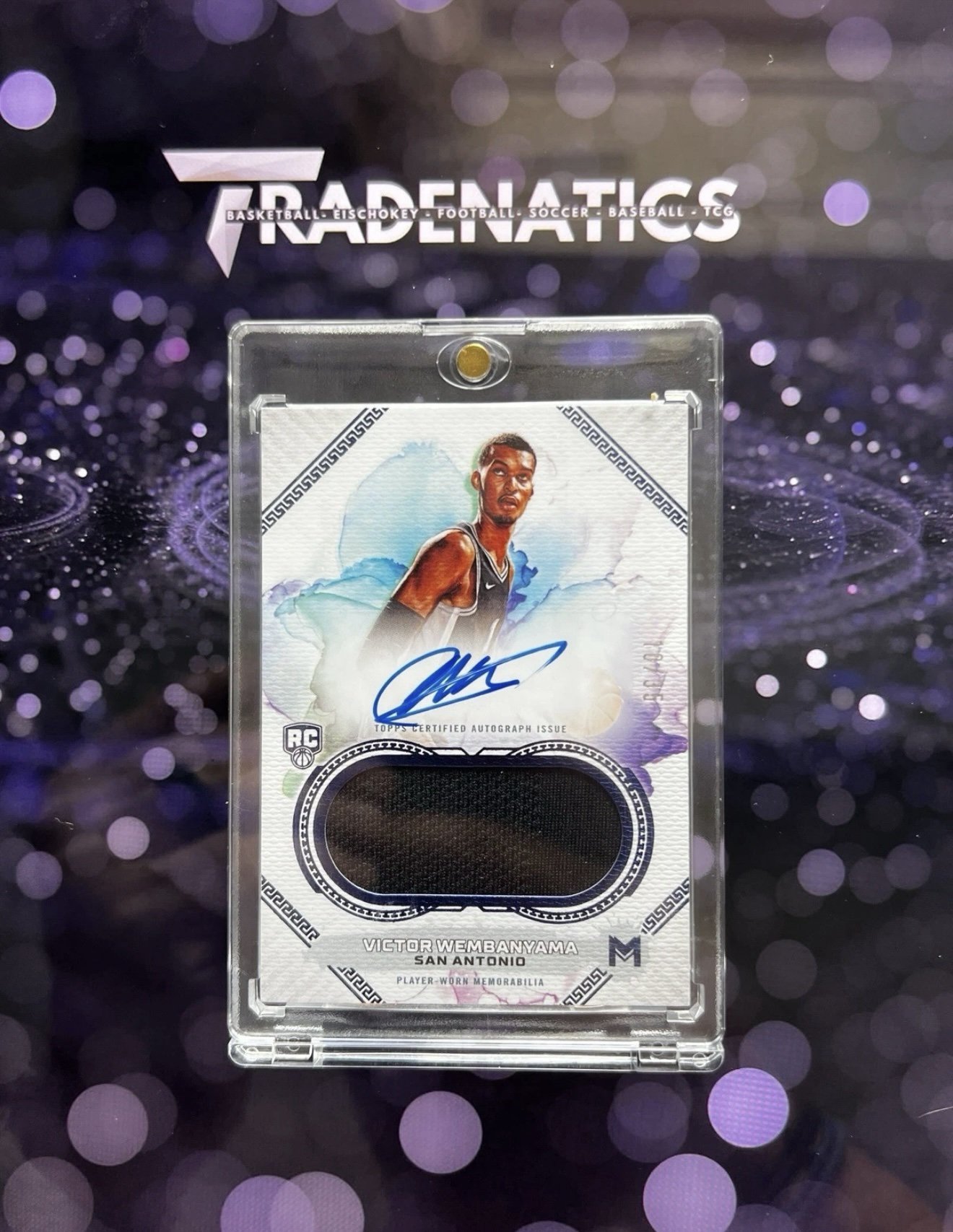Victor Wembanyama Auto 10/35 RC Rookie Relic Jersey 2023-24 Topps Motif NBA Rare