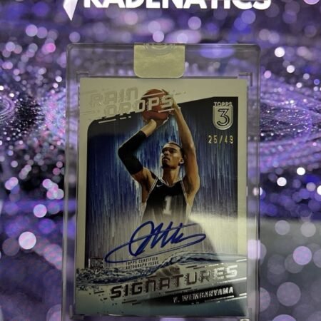 Victor Wembanyama 25/49 Auto RC Rookie 2023-24 Topps 3 Basketball Signatures NBA San Antonio Spurs