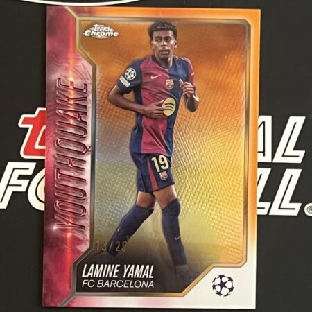 Lamine Yamal 24/25 Topps Chrome UEFA Youthquake Orange 2024/25 FC Barcelona
