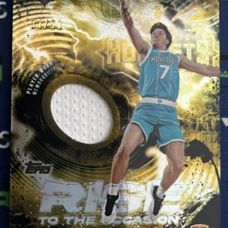 2025-26 Topps Rise to the Occasion Relics Kon Knueppel RC Gold Rainbow /50