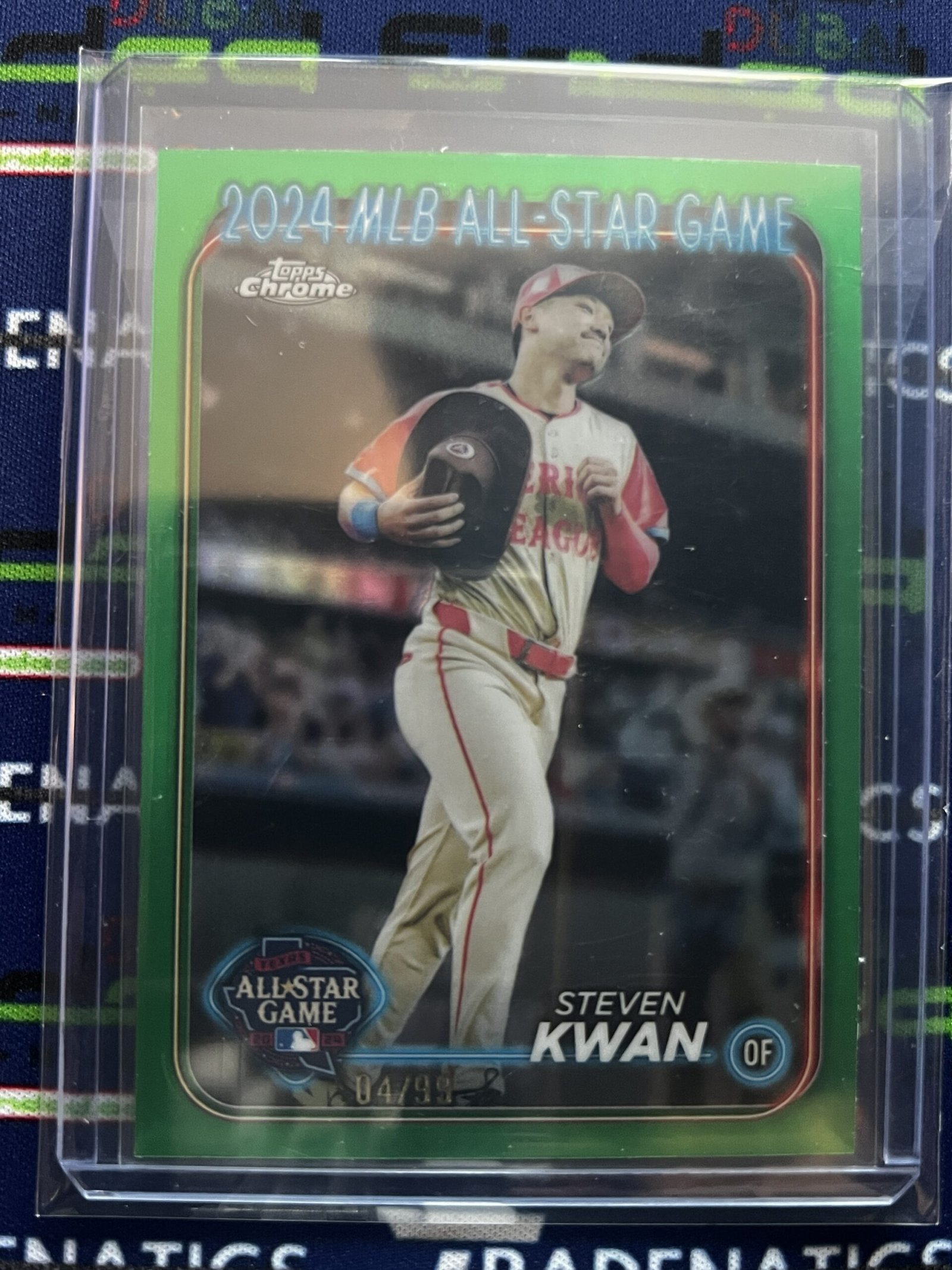 2024 Topps Chrome Update All-Star Game Green Refractor #ASGC-8 Steven Kwan /99
