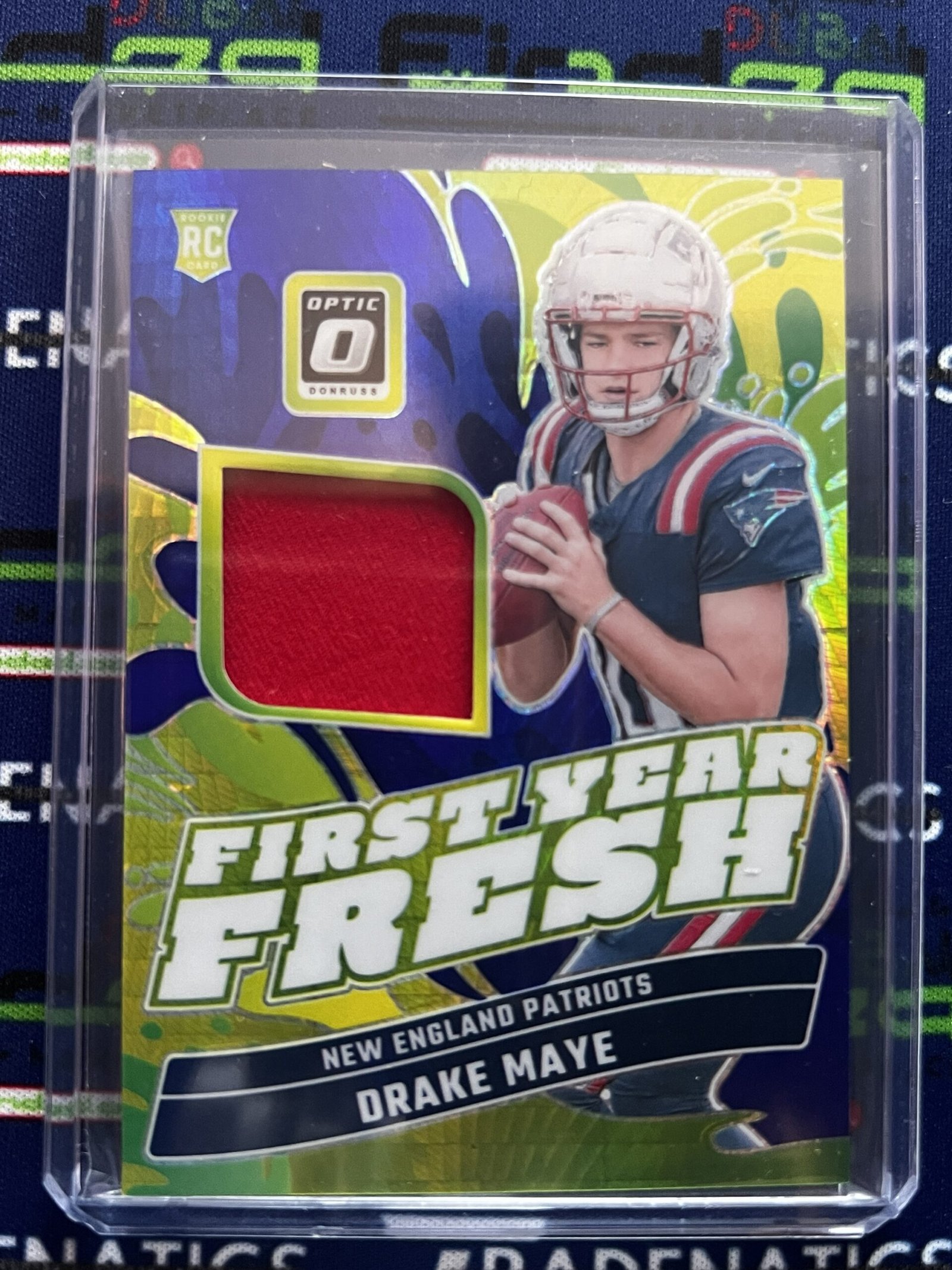 Drake Maye RC Rookie 2024 Panini Donruss Football Patch NFL Patriots QB