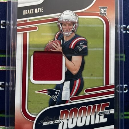 Drake Maye RC 2024 Panini Absolute Football Rookie Card Patch Patriots NFL QB
