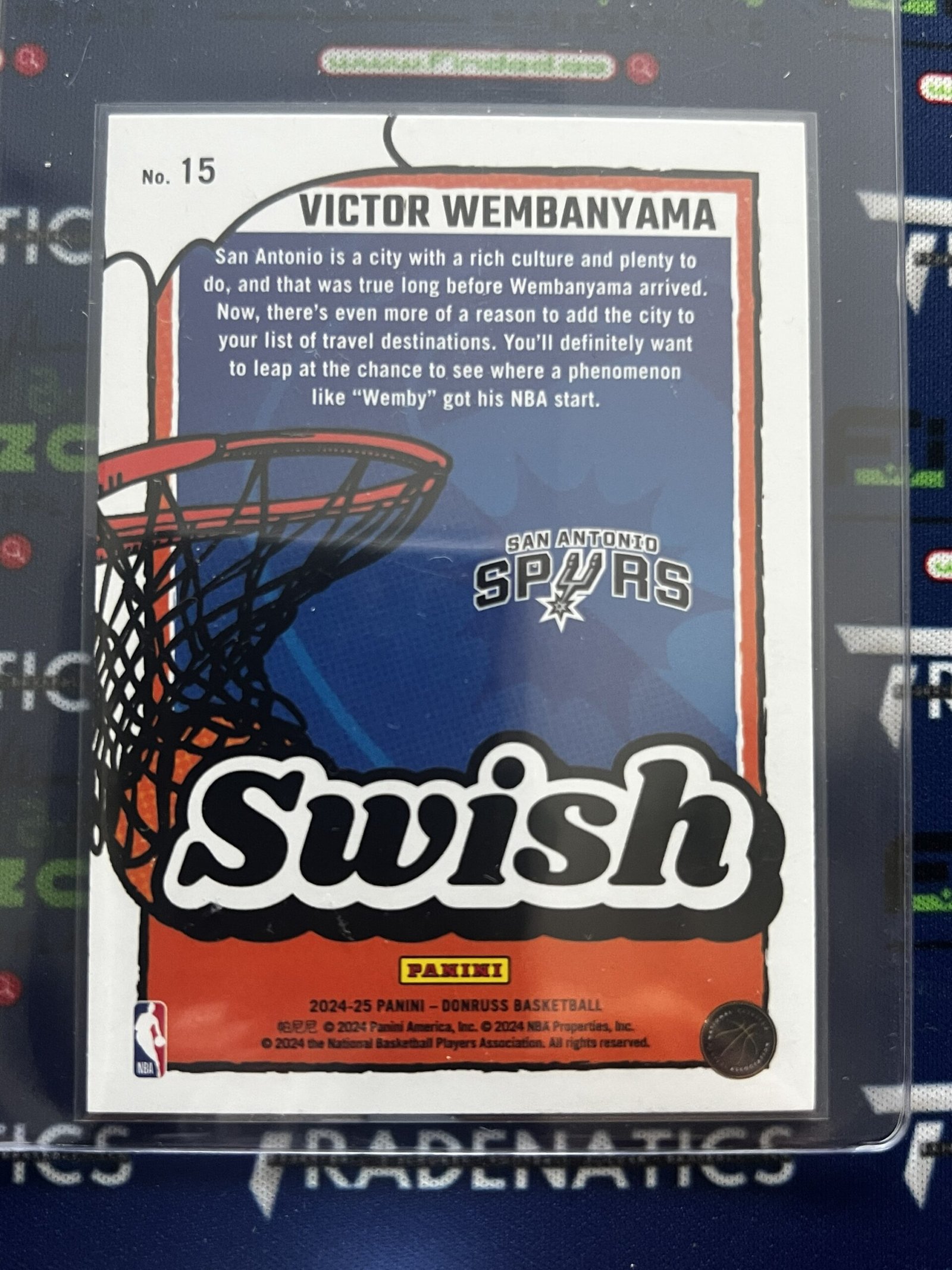 2024-25 Panini Donruss - Swish Victor Wembanyama #15 Diamond