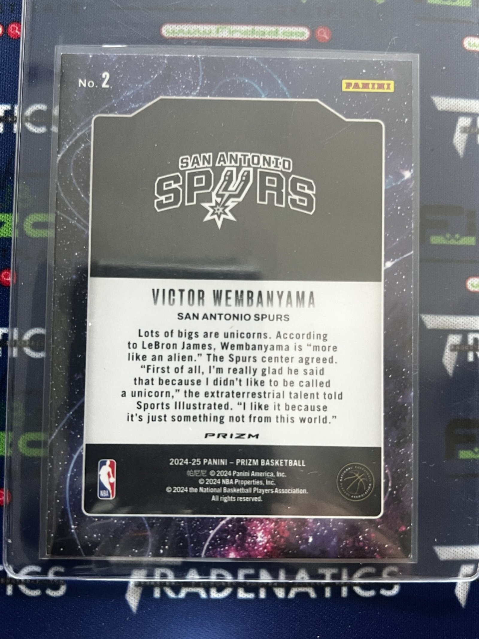 2024-25 Panini Prizm - Deep Space Victor Wembanyama #2 Silver Prizm