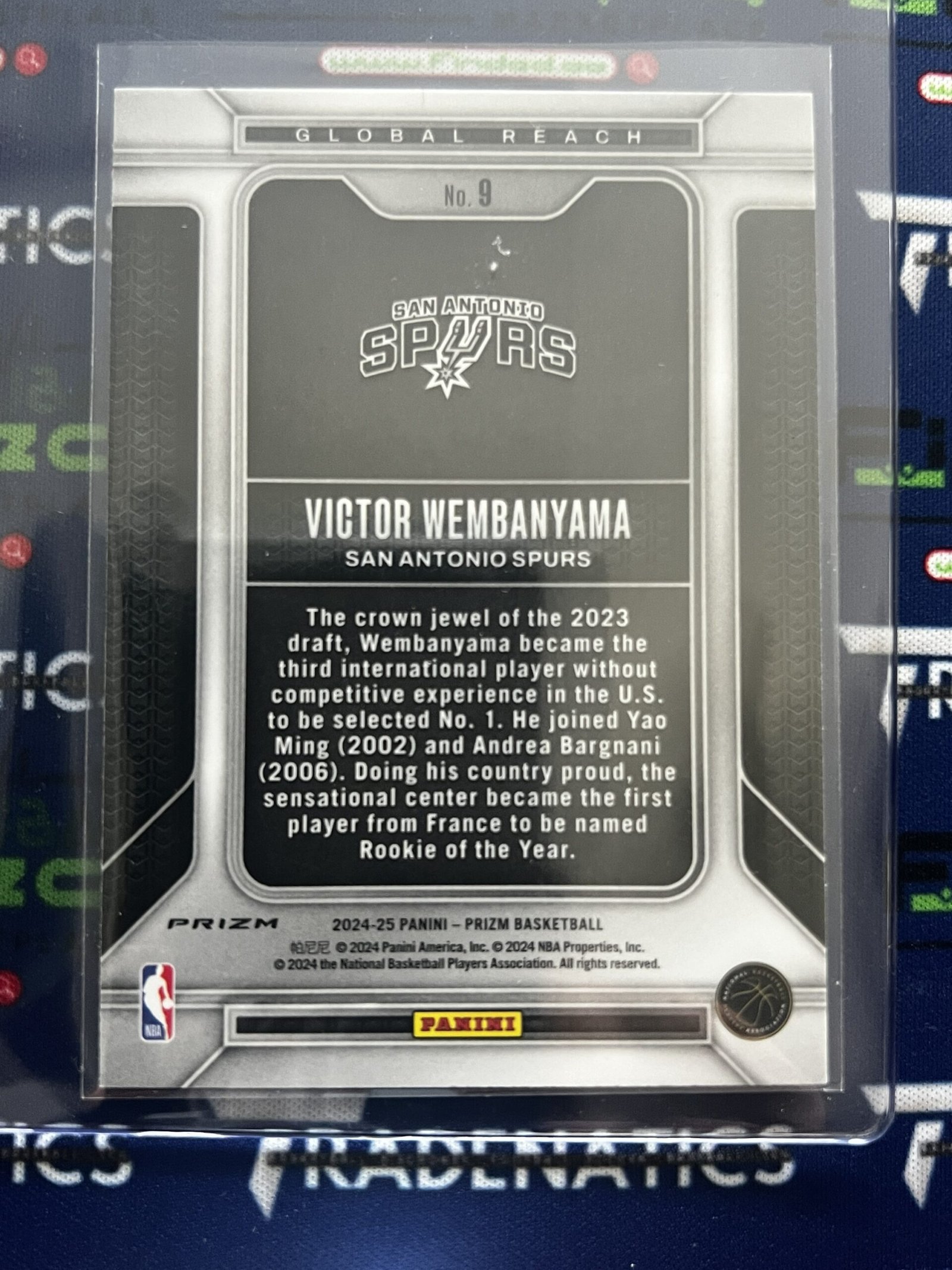 2024-25 Panini Prizm - Global Reach Victor Wembanyama #9 Silver Prizm