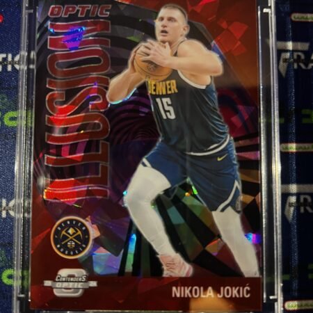2023-24 Contenders Optic NIKOLA JOKIC Optic Illusion Red Cracked Ice /175