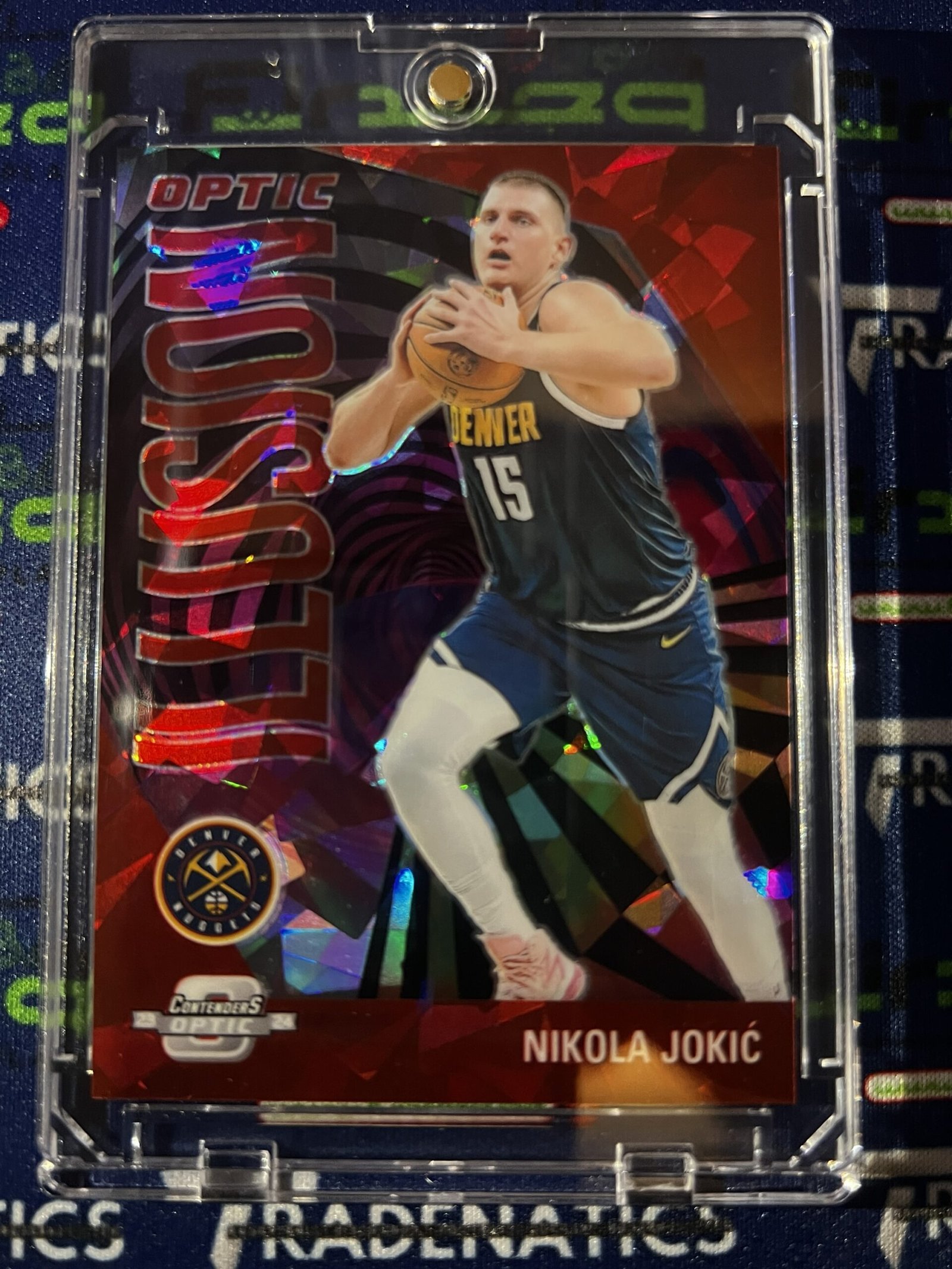 2023-24 Contenders Optic NIKOLA JOKIC Optic Illusion Red Cracked Ice /175
