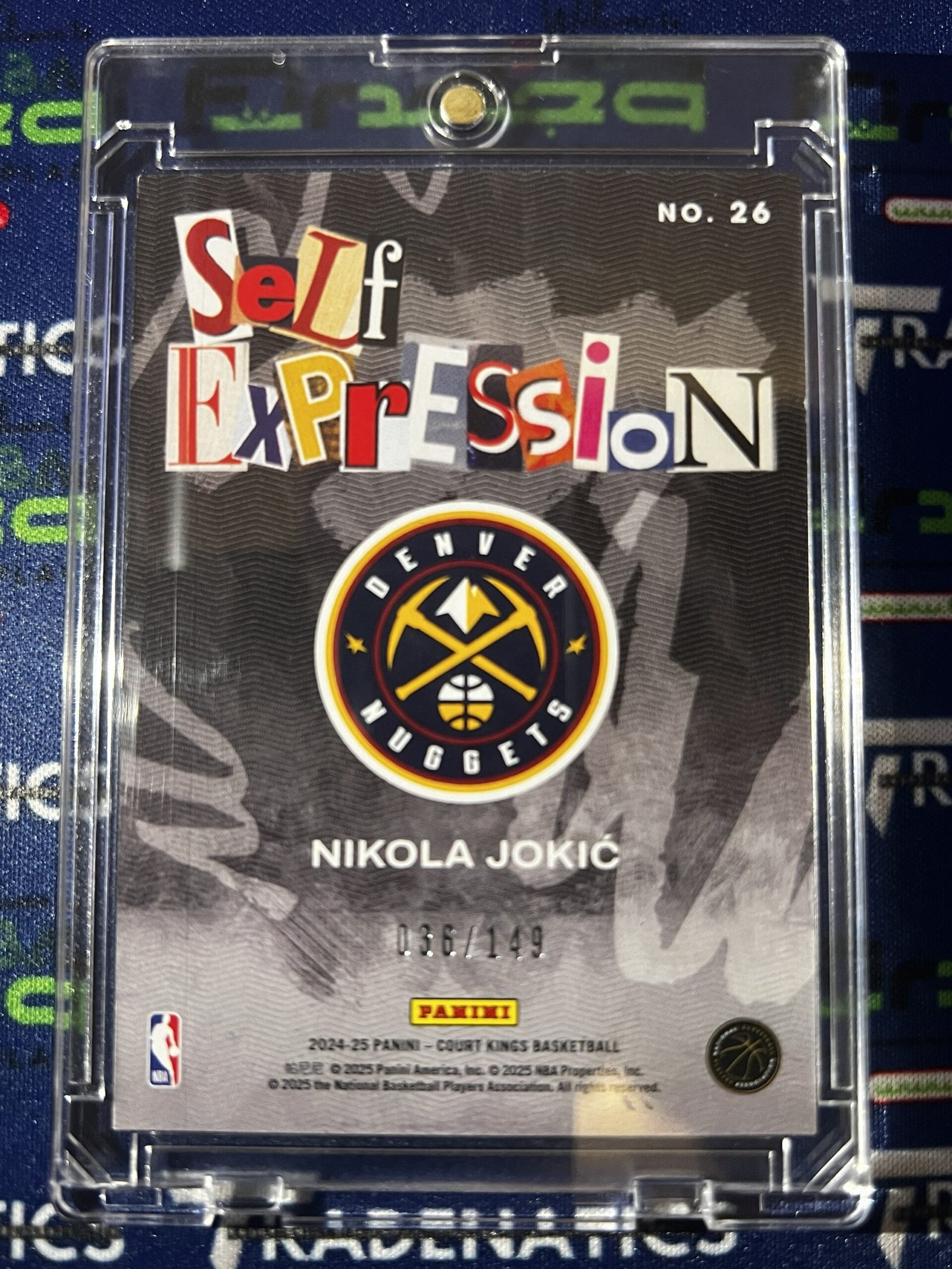 2024-25 Panini Court Kings NBA No. 26 Nikola Jokic Self Expressions Red /149 NBA