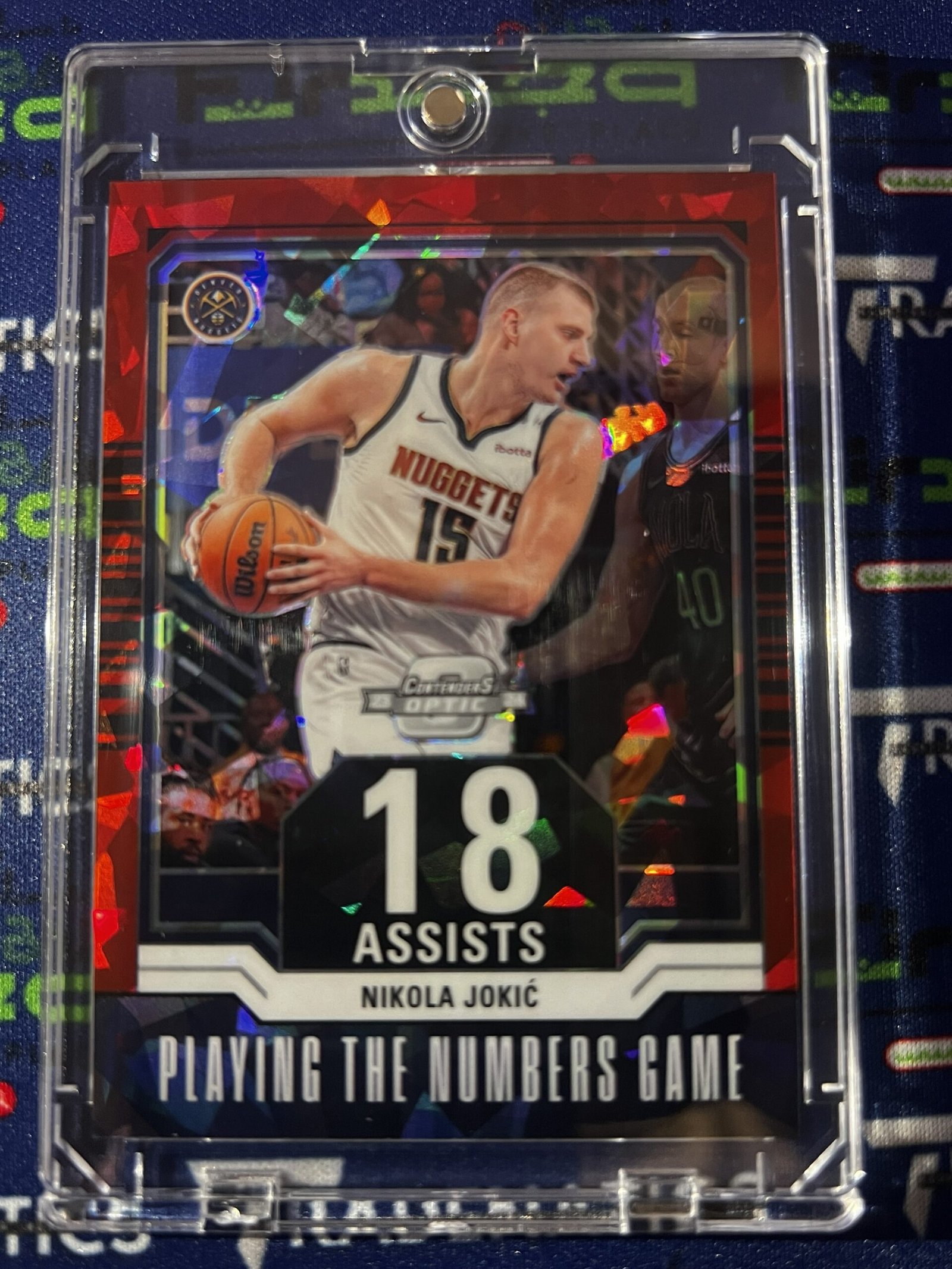2023/24 Panini Contenders Optic Basketball Nikola Jokic Numbers Game Ice /175