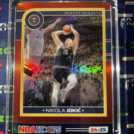 Panini HOOPS NBA 2024-25 No. 12 Nikola Jokic Red /99 Denver Nuggets NBA MVP