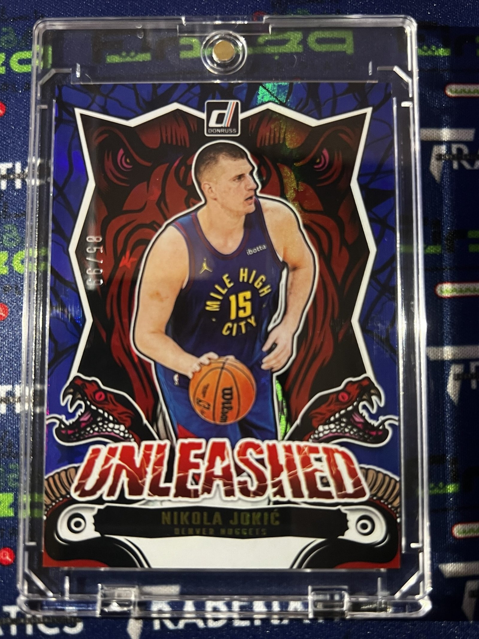 2024-25 Panini Donruss International Unleashed Nikola Jokic Blue Stars /99 NBA