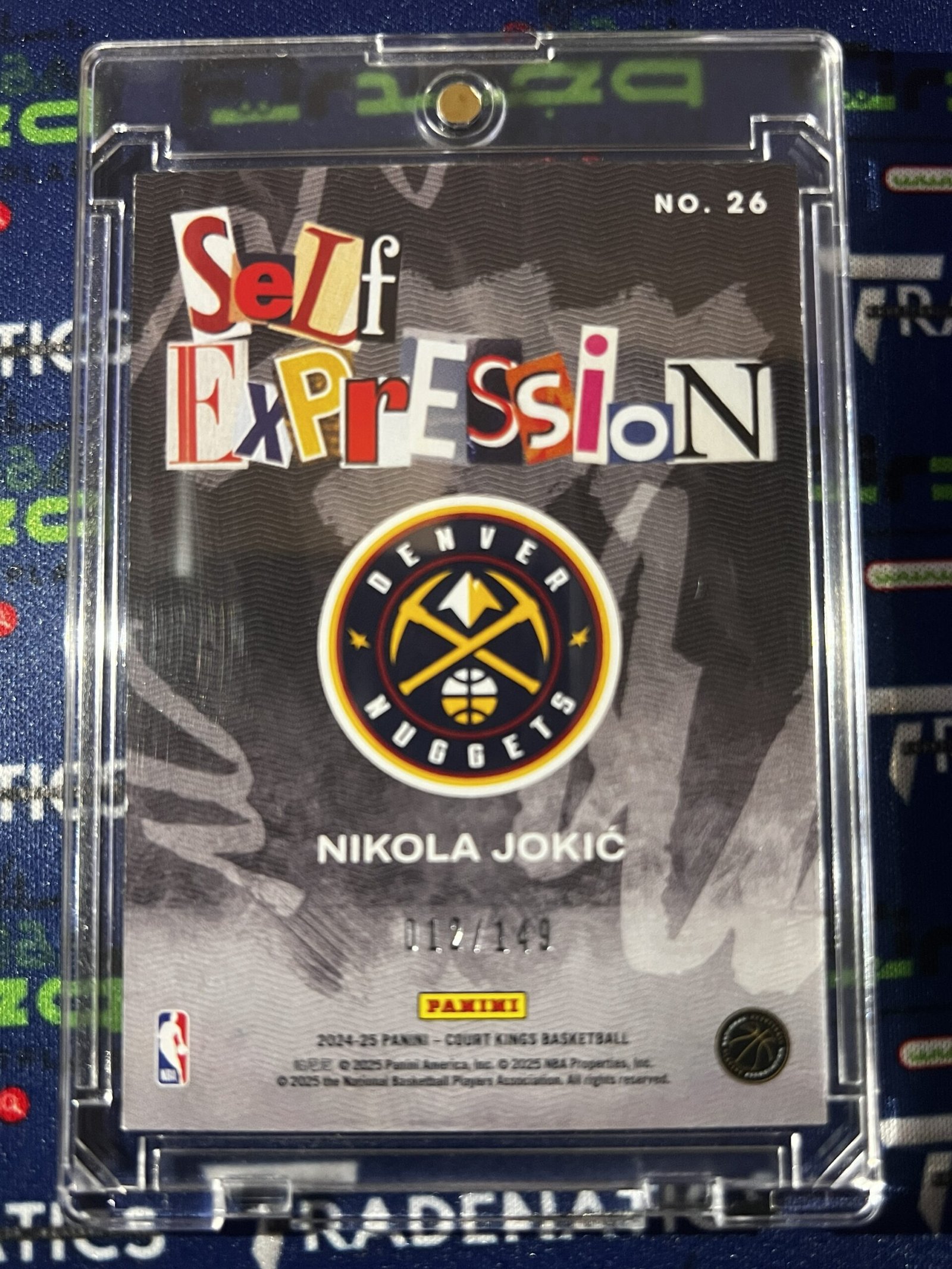2024-25 Panini Court Kings NBA No. 26 Nikola Jokic Self Expressions Red /149 NBA