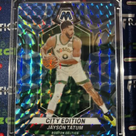 Jayson Tatum 2023-24 Panini Mosaic City Edition Reactive Blue Celtics #284
