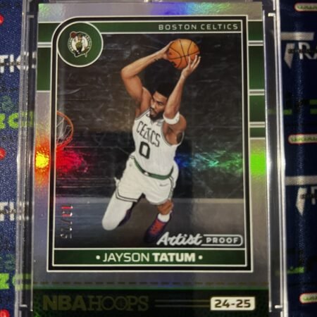 2024-25 NBA HOOPS Jayson Tatum Silver Prizms Premium /25 Boston Celtics NBA #172