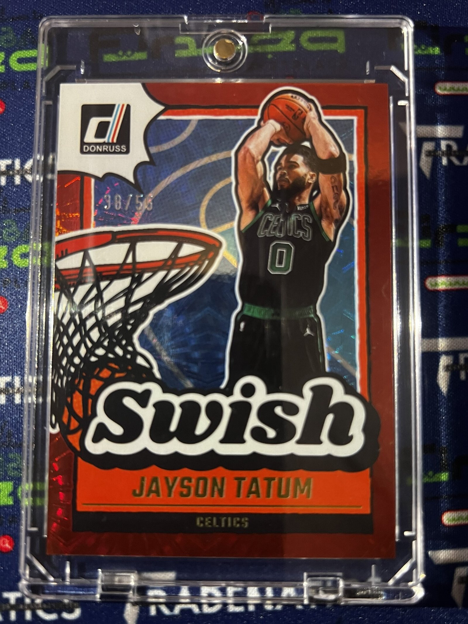 2024-25 Donruss Jayson Tatum #7 Swish Red Fireworks /55 Boston Celtics NBA MVP