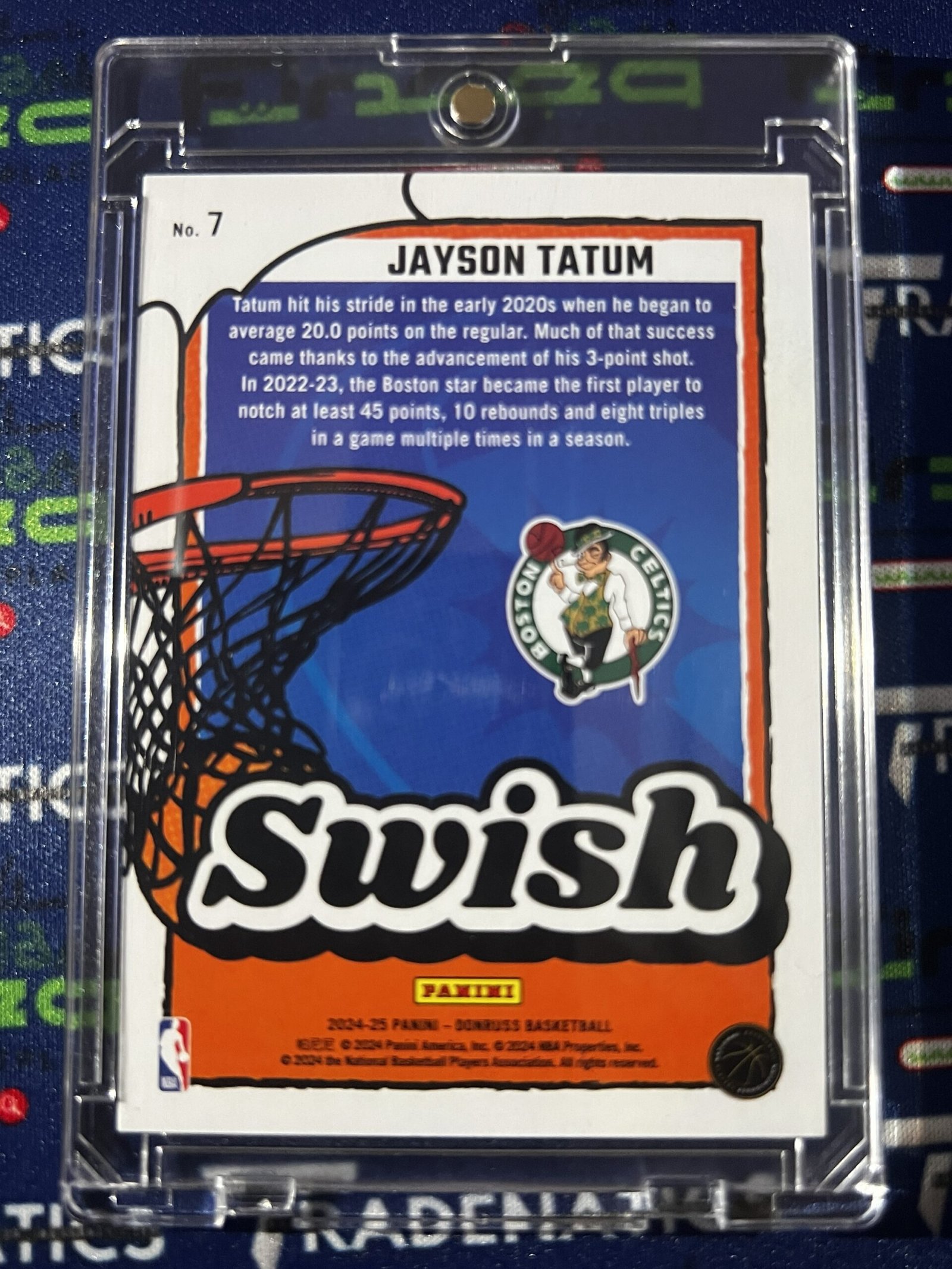 2024-25 Donruss Jayson Tatum #7 Swish Red Fireworks /55 Boston Celtics NBA MVP