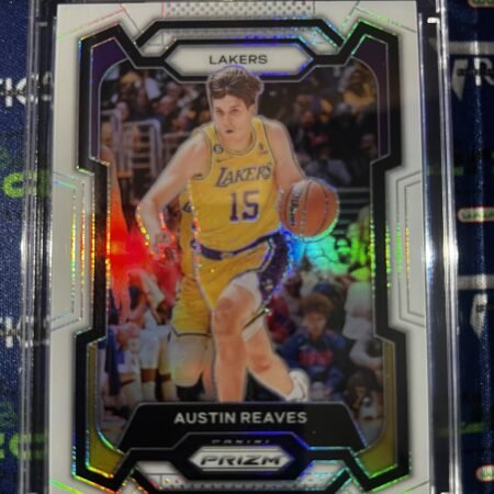 2023-24 Panini Prizm White NBA #76 Austin Reaves Prizm /175 LA Lakers