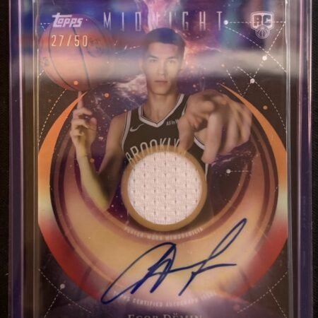 2025-26 Midnight Rookie Patch Auto ON-Card Egor Demin Rookie RC /50 Brooklyn