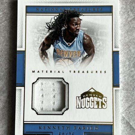 Kenneth Faried Patch 59/75 2015-16 Panini National Treasures NBA Trading Cards