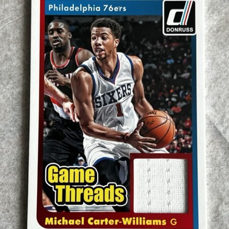 Michael Carter Williams  2014-15 Panini Donruss Game Worn Patch Relic NBA RARE