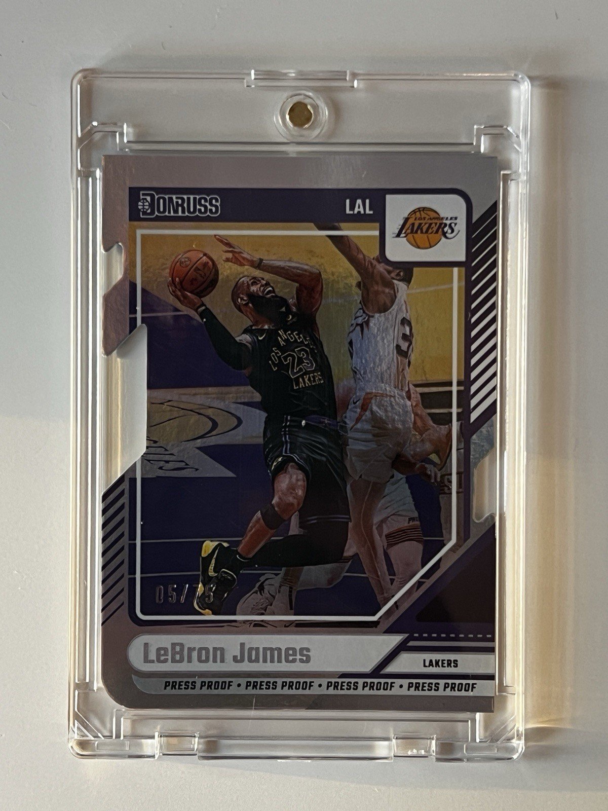 LeBron James 2024 Panini Donruss Press Proof Die-Cut 05/75 NBA MVP RARE Limited