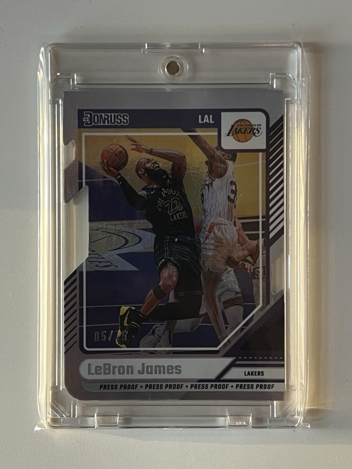 LeBron James 2024 Panini Donruss Press Proof Die-Cut 05/75 NBA MVP RARE Limited - Image 2