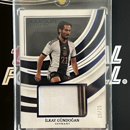 Ilkay Gündogan 20/25 Patch Relic 2022-23 Panini Immaculate Collection RARE