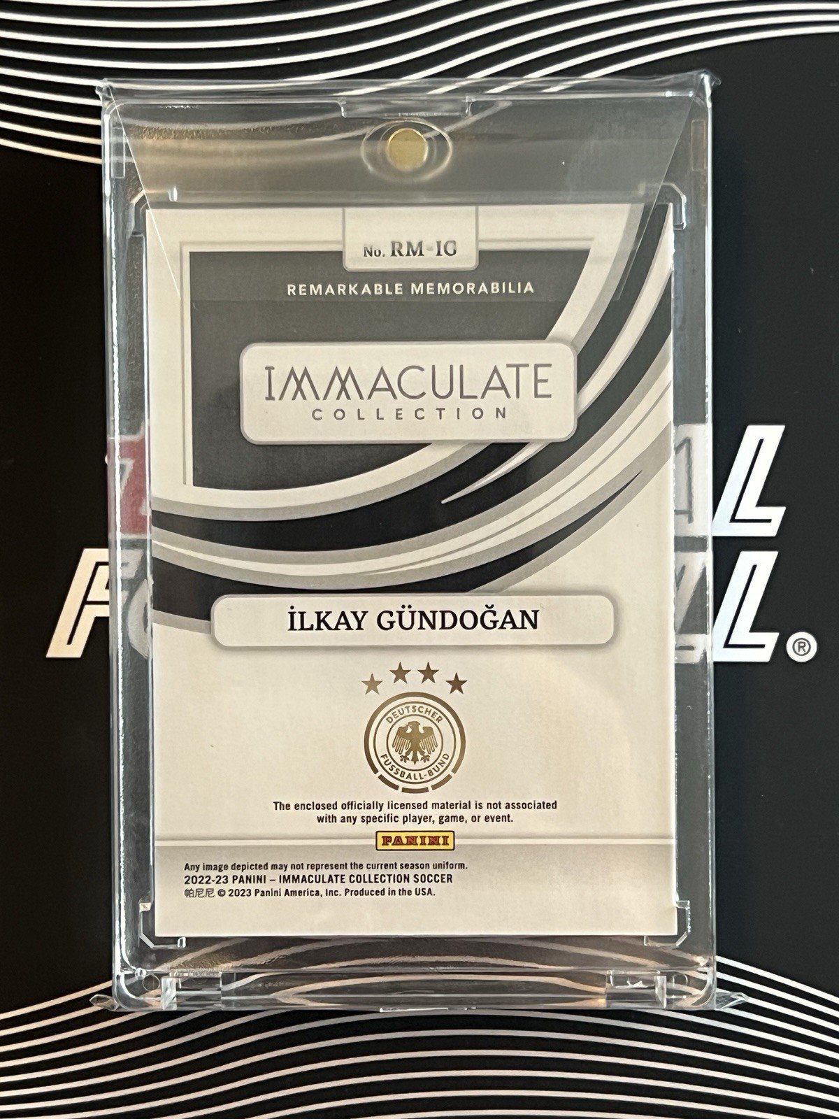 Ilkay Gündogan 20/25 Patch Relic 2022-23 Panini Immaculate Collection RARE - Image 2