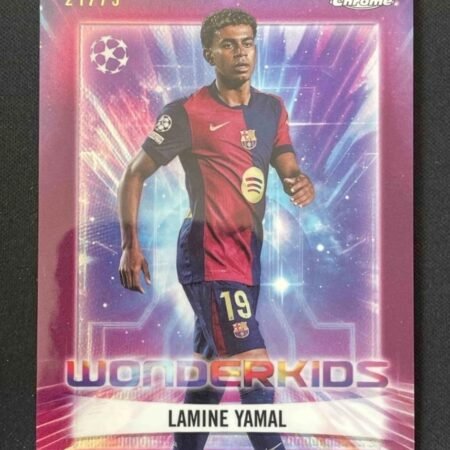 Lamine Yamal 21/75 2024-25 Topps Chrome UCC Wonderkids #WK-1 RARE Limited