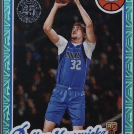 Cooper Flagg 2025-26 Topps Basketball RC Rookie /199 Aqua Mojo 45 Anniversary