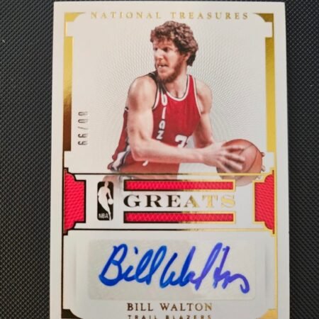 Bill Walton Auto 2015-16 Panini National Treasures Basketball 80/99 NBA RARE