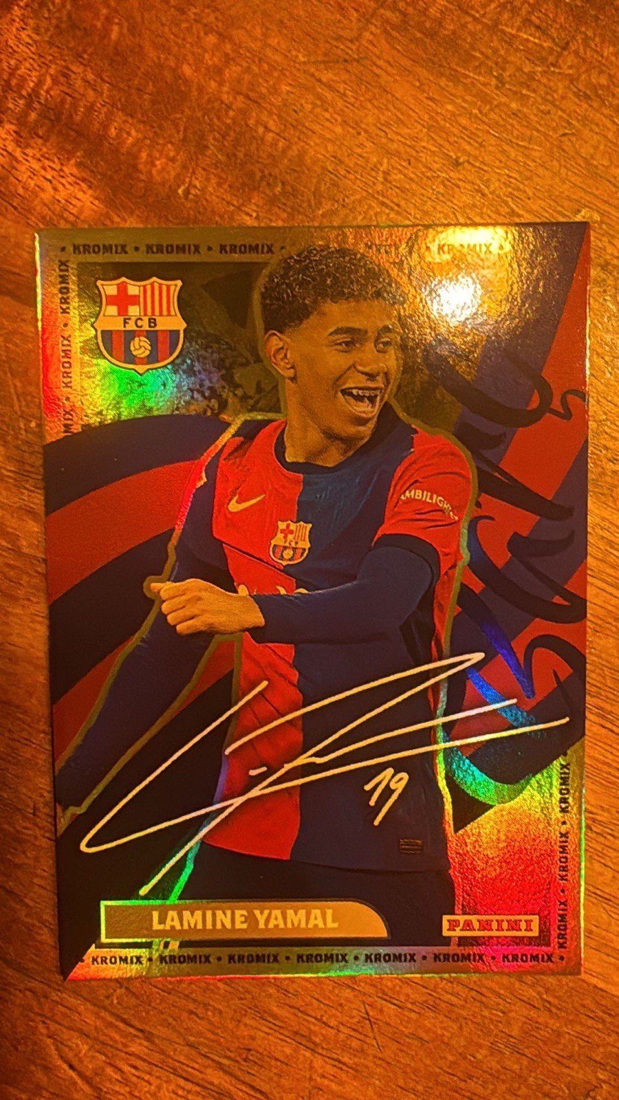 Lamine Yamal 2024-25 PANINI CLUB Rookie RC BARCELONA #K43 Kromix - Image 4